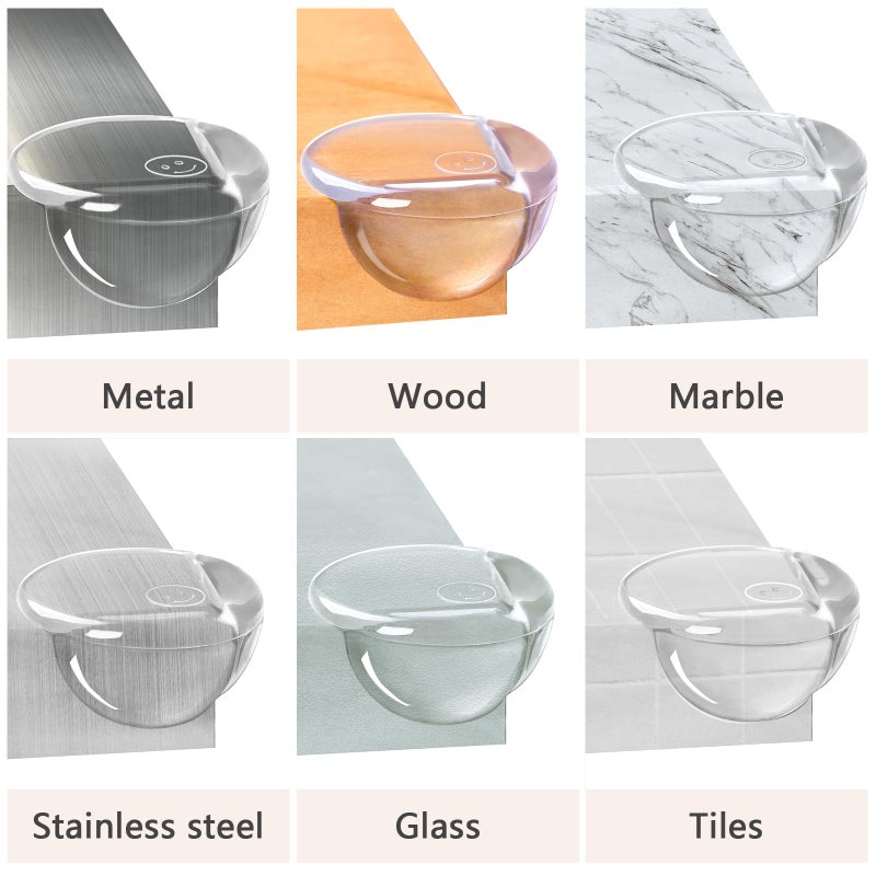AIXMEET 8 Pack Corner Protector Baby  Table Corners  Clear Table Protectors for Furniture  Round Corner Guards  Safety Corner Protectors  Furniture Corner & Edge Safety Bumpers Baby Proofing - Image 4